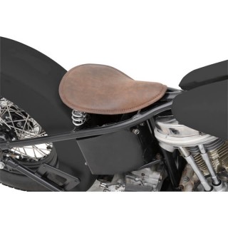 DRAG SPECIALTIES SMALL LOW PROFILE SPRING SEAT BROWN LEATHER