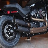 TERMINALI S&S GRAND NATIONAL SLIP-ON 100mm EC EURO4 NERI FAT BOB 18-21