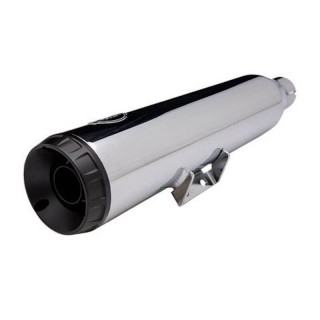 S&S GRAND NATIONAL EC EURO4 SLIP-ON CHROME MUFFLERS SOFTAIL HERITAGE/DELUXE 18-21 - DETAIL