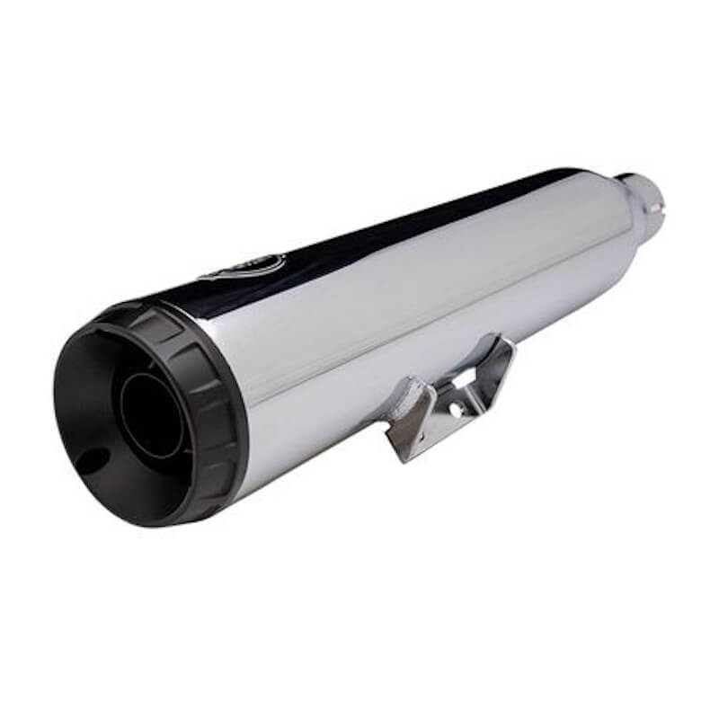 S&S GRAND NATIONAL EC EURO4 SLIP-ON CHROME MUFFLERS SOFTAIL HERITAGE/DELUXE 18-21 - DETAIL