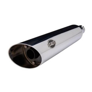 S&S GRAND NATIONAL EC EURO4 SLIP-ON CHROME SLASH MUFFLERS HARLEY SOFTAIL 18-21