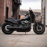 SCARICO S&S SUPERSTREET 2-IN-1 NERO HARLEY SOFTAIL 2018-2021 - LATO