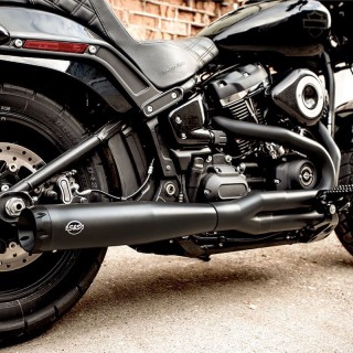 SCARICO S&S SUPERSTREET 2-IN-1 NERO HARLEY SOFTAIL 2018-2021 - DETTAGLIO