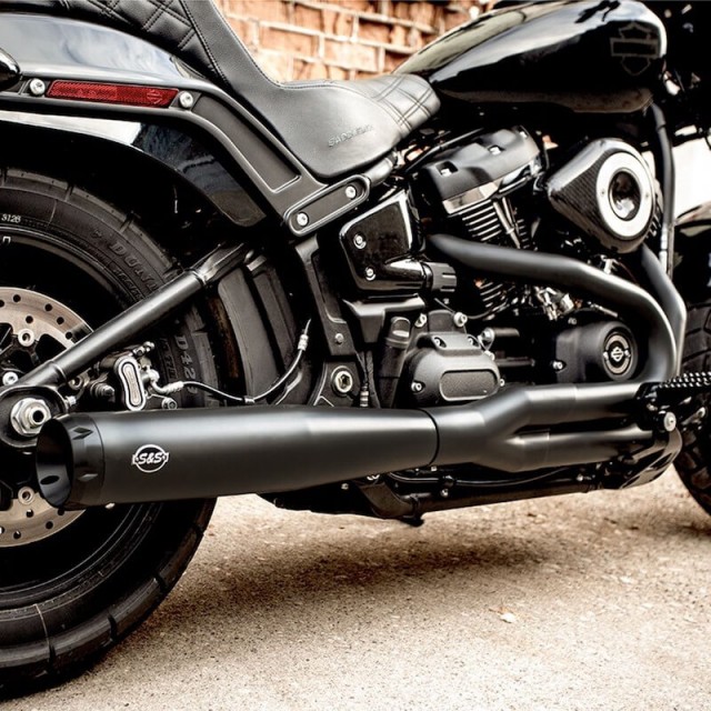 SCARICO S&S SUPERSTREET 2-IN-1 NERO HARLEY SOFTAIL 2018-2021 - DETTAGLIO