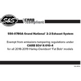 SCARICO S&S GRAND NATIONAL CROMO HARLEY SOFTAIL18-21 - CARB
