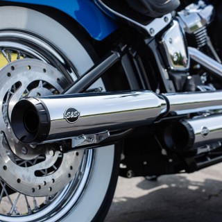 TERMINALI S&S GRAND NATIONAL SLIP-ON CROMO SOFTAIL HERITAGE/DELUXE 18-21 - DETTAGLIO