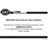 TERMINALI S&S GRAND NATIONAL SLIP-ON CROMO SOFTAIL HERITAGE/DELUXE 18-21 - CARB