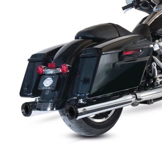 TERMINALI S&S GRAND NATIONAL SLIP-ON CROMO FONDELLI NERI HARLEY TOURING 17-21
