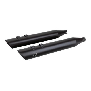 S&S GRAND NATIONAL SLIP-ON BLACK SLASH 4" MUFFLERS HARLEY TOURING 17-21