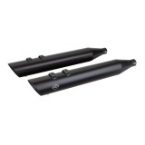 S&S GRAND NATIONAL SLIP-ON BLACK SLASH 4" MUFFLERS HARLEY TOURING 17-21
