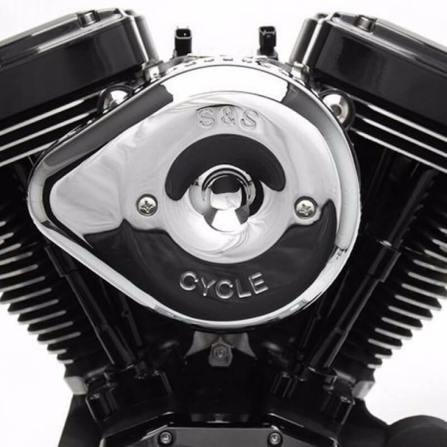 COVER TEARDROP SLASHER CROMO PER FILTRI ARIA S&S STEALTH - MOTORE