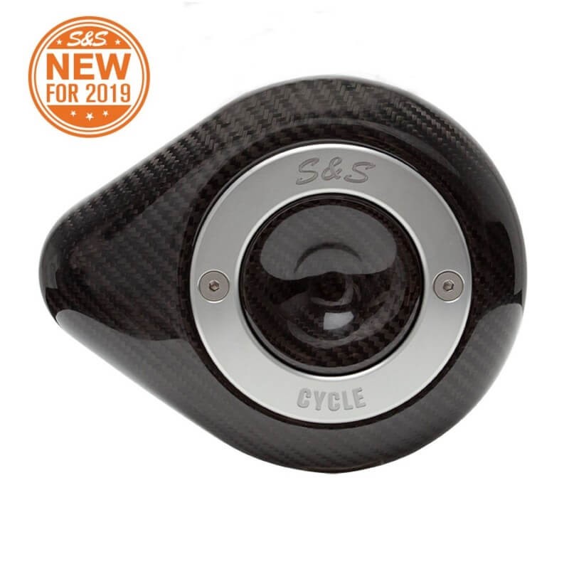 COVER TEARDROP CARBON PER FILTRO ARIA S&S STEALTH
