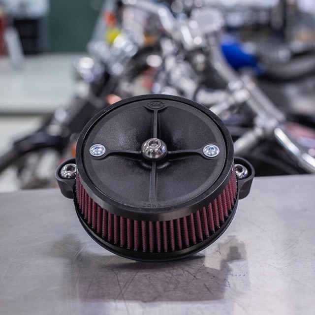 S&S STEALTH AIR CLEANER KIT FOR HARLEY TOURING/SOFTAIL 2018-2021 - ASSEMBLY