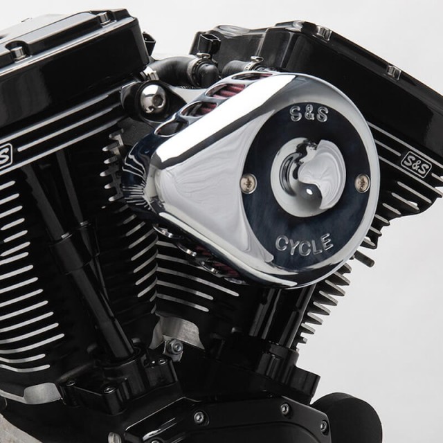 COVER MINI TEARDROP CROMO PER FILTRO ARIA S&S STEALTH- MOTORE