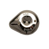 MINI TEARDROP CHROME COVER FOR S&S STEALTH AIR CLEANERS