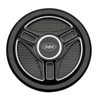 COVER TRI-SPOKES NERA PER FILTRO ARIA S&S STEALTH