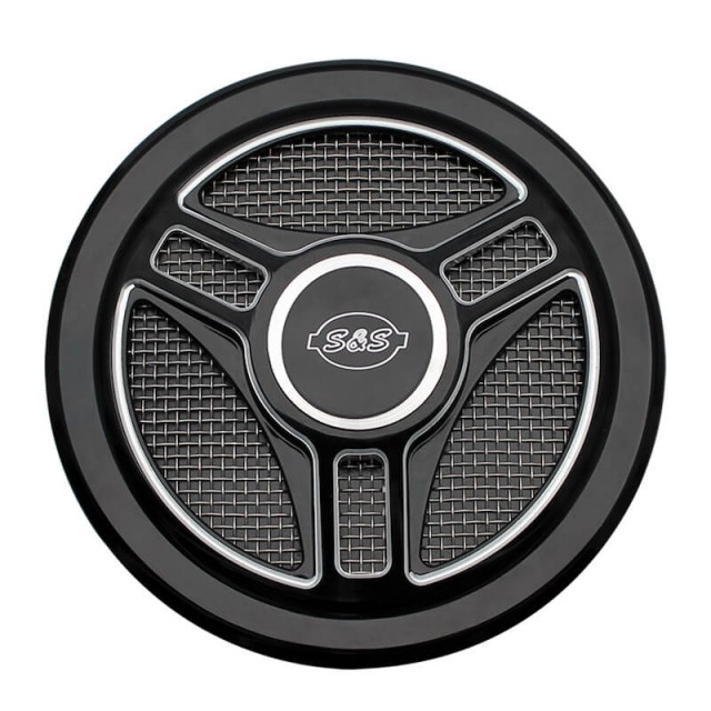 COVER TRI-SPOKES NERA PER FILTRO ARIA S&S STEALTH
