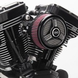 COVER TRI-SPOKES NERA PER FILTRO ARIA S&S STEALTH - MOTORE