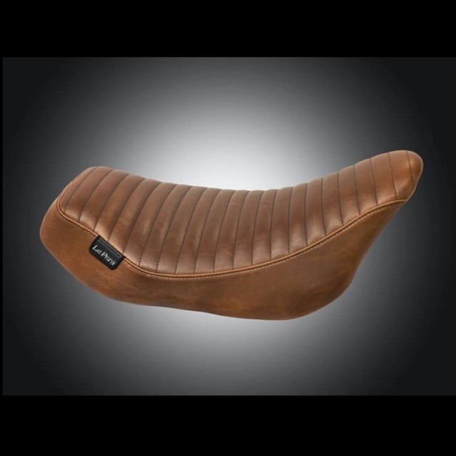 SELLA LE PERA STREAKER PLEATED SOLO SEAT CUOIO HARLEY TOURING 2008-2021