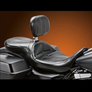 LE PERA MAVERICK STITCH SEAT WITH BACKREST HARLEY TOURING 2008-2021