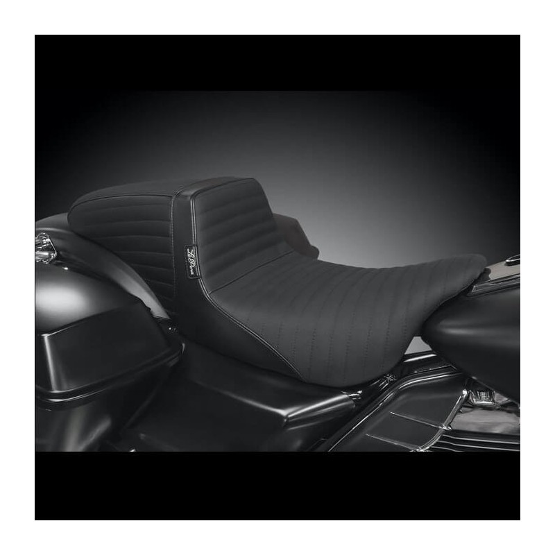 LE PERA KICKFLIP PLEATED GRIPP TAPE SEAT HARLEY TOURING 2008-2021