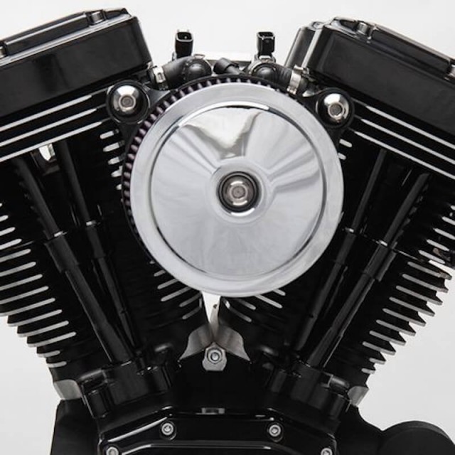 COVER BOBBER DOMED CROMO PER FILTRO ARIA S&S STEALTH - MOTORE