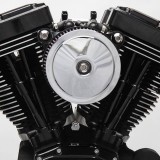 COVER BOBBER DOMED CROMO PER FILTRO ARIA S&S STEALTH - MOTORE