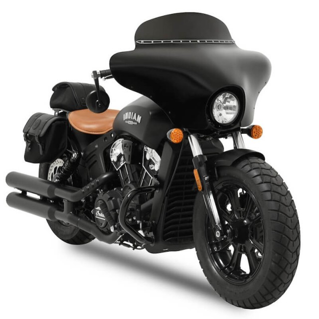 MEMPHIS SHADES BATWING FAIRING MEM7091 FOR INDIAN SCOUT BOBBER 2018-2020 - MOUNTED