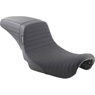 LE PERA KICKFLIP PLEATED LONG LEGS GRIPP TAPE SEAT HARLEY DYNA 2006-2017