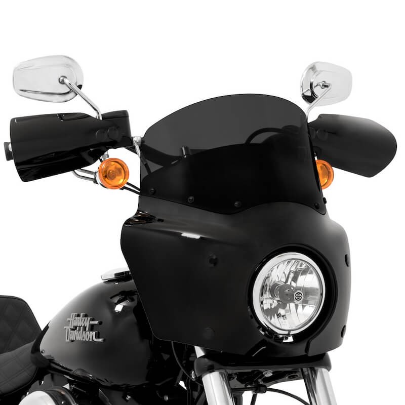 DARK BLACK 23cm WINDSHIELD FOR MEMPHIS SHADES ROAD WARRIOR FAIRING