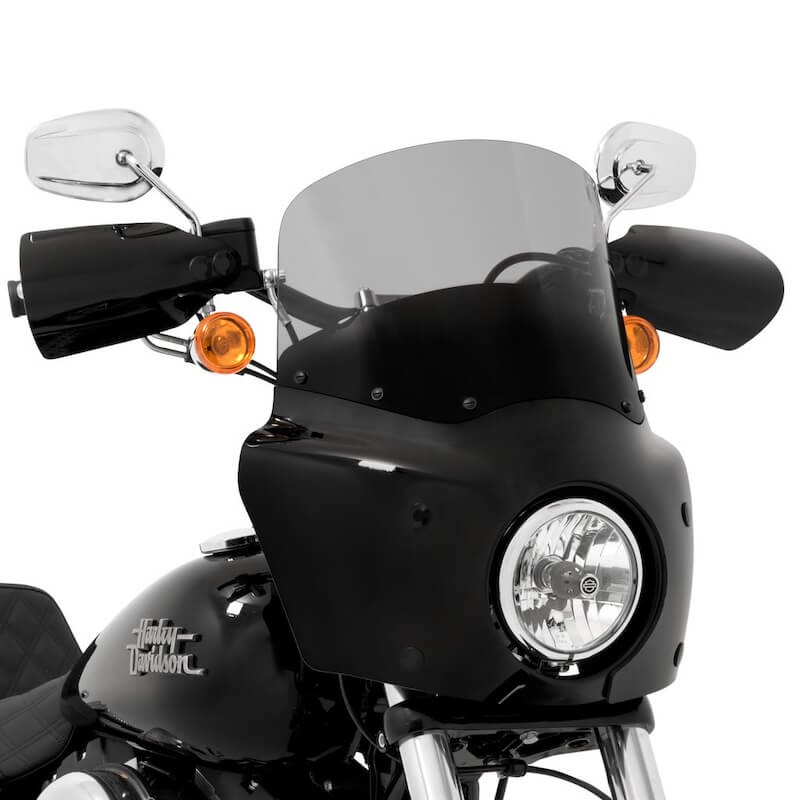 28cm BLACK SMOKE WINDSHIELD FOR MEMPHIS SHADES ROAD WARRIOR FAIRING