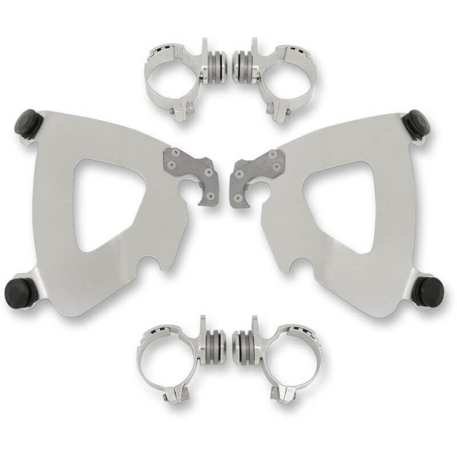 MEMPHIS SHADES TRIGGER LOCK POLISHED MOUNTING GAUNTLET FAIRING INDIAN SCOUT 2015-2020