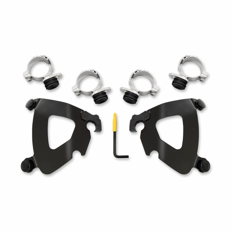 MEMPHIS SHADES TRIGGER LOCK BLACK MOUNTING GAUNTLET FAIRING INDIAN SCOUT 2015-2020