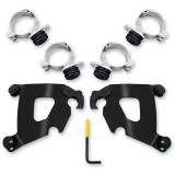MEMPHIS SHADES BLACK TRIGGER LOCK MOUNTING CAFE FAIRING INDIAN SCOUT 2015-2020