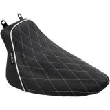 LE PERA BARE BONES DIAMOND WHITE STITCH SOLO SEAT HARLEY SOFTAIL 2008-2017