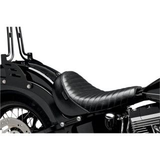 SELLA LE PERA BARE BONES PLEATED SOLO SEAT HARLEY SOFTAIL SLIM 2012-2015