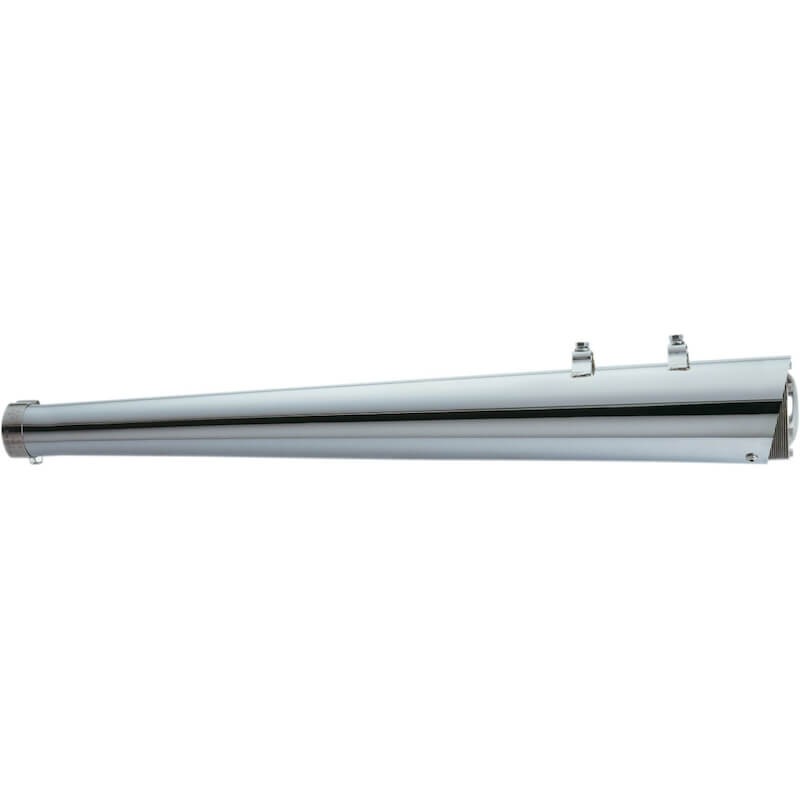 SUPERTRAPP MEGAPHONE SLASH CUT CHROME SLIP-ONS MUFFLER HARLEY TOURING 2009-2016