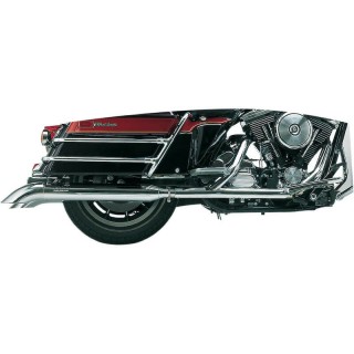 SUPERTRAPP 3" CHROME SLIP-ONS MUFFLER TURNDOWN ENDCAPS HARLEY TOURING 1995-2016