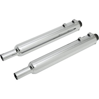 SUPERTRAPP SUPER ELITE 3-1/2" CHROME SLIP-ONS MUFFLER HARLEY TOURING 2010-2016