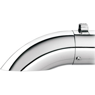 TURNDOWN/OUT CHROME END CAP FOR SUPERTRAPP MUFFLERS