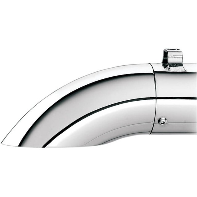 TURNDOWN/OUT CHROME END CAP FOR SUPERTRAPP MUFFLERS