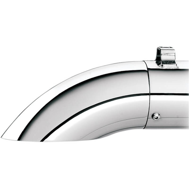 TURNDOWN/OUT CHROME END CAP FOR SUPERTRAPP MUFFLERS