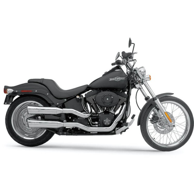 SUPERTRAPP FATSHOTS 2-IN-2 CHORME EXHAUST FOR HARLEY SOFTAIL 2000-2011 FXS/FXST/FLST
