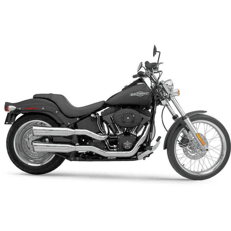 SUPERTRAPP FATSHOTS 2-IN-2 CHORME EXHAUST FOR HARLEY SOFTAIL 2000-2011 FXS/FXST/FLST