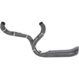 SUPERTRAPP PHANTOM II 2-IN-1 CHROME BLACK EXHAUST FOR HARLEY SOFTAIL-DYNA 2006-2011 - BACK