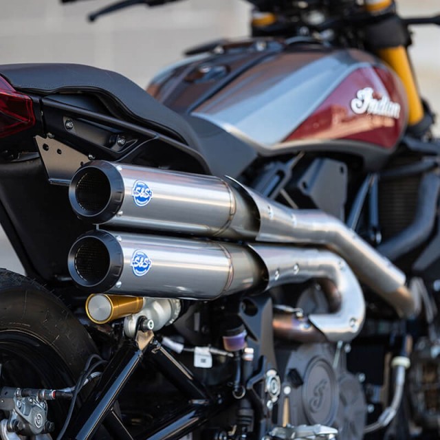 S&S GRAND NATIONAL 2-IN-2 HIGH EXHASUT FOR INDIAN FTR 1200S 2019-2021 - ZOOM