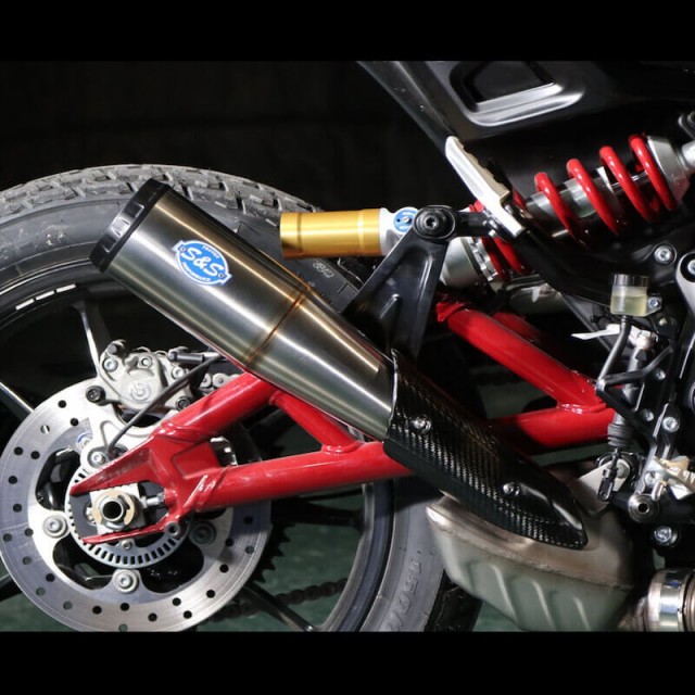 S&S GRAND NATIONAL EC MUFFLER FOR INDIAN FTR 1200S 2019-2021 - ZOOM