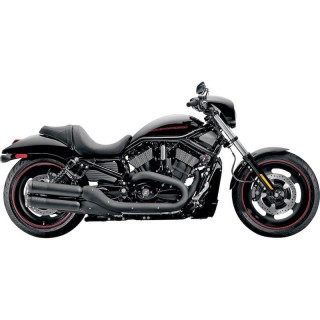 SUPERTRAPP FATSHOTS 4" BLACK SLIP-ONS MUFFLERS FOR HARLEY V-ROD 2006-2017