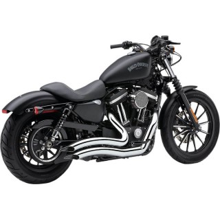 COBRA SPEEDSTER SHORT SWEPT CHROME EXHAUST FOR HARLEY SPORTSTER XL 2014-2020