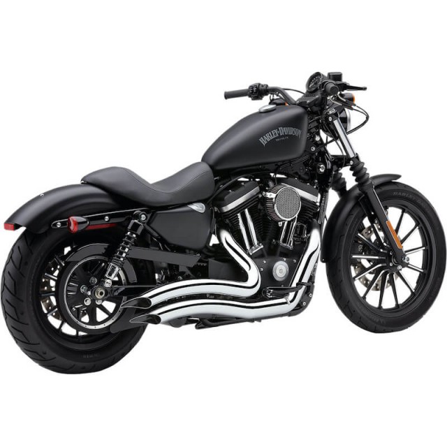 SCARICHI COBRA SPEEDSTER SHORT SWEPT CROMO PER HARLEY SPORTSTER XL 2014-2020